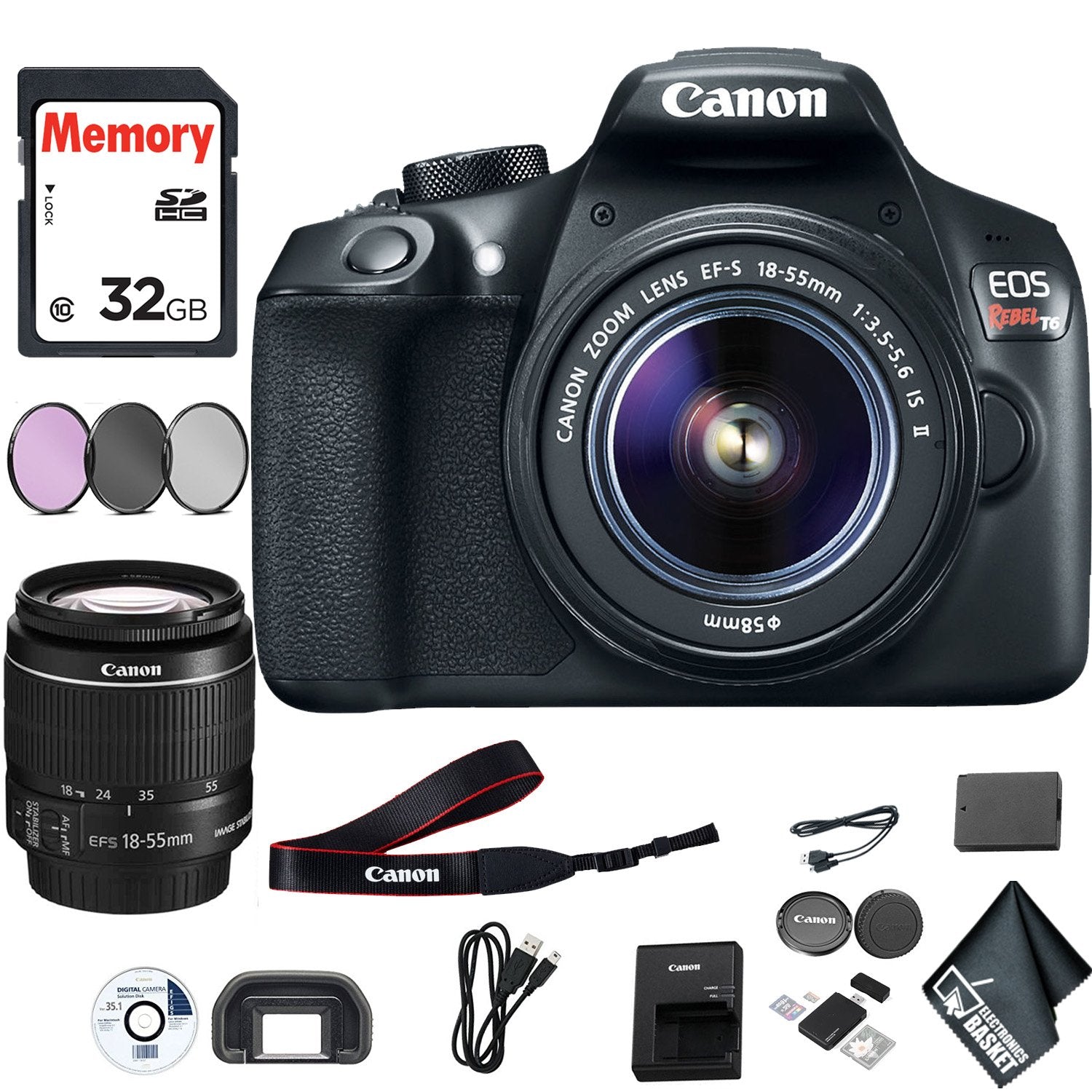 Canon Rebel T6 Camera & 18-55mm (Starter Kit)
