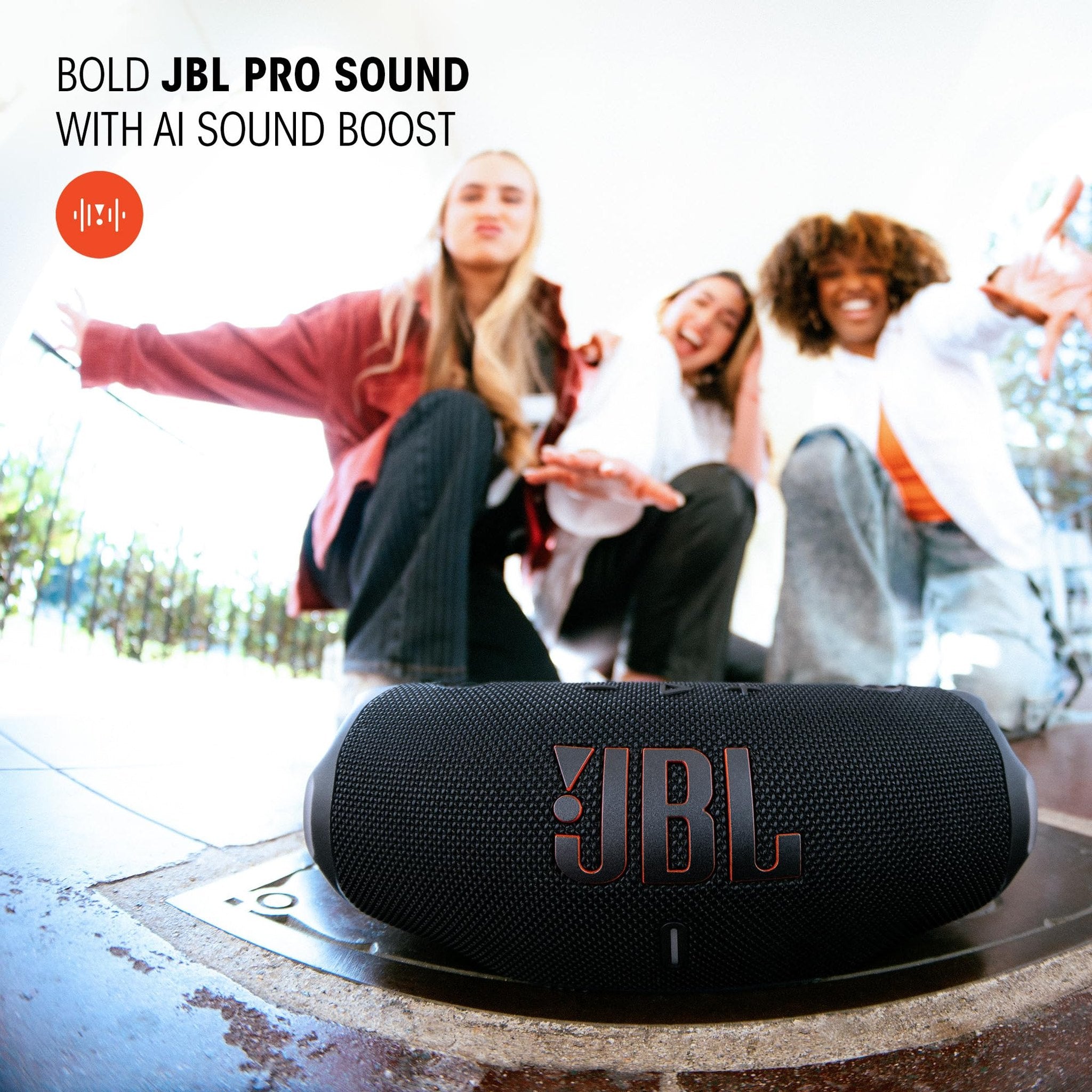JBL Charge 6 - Portable Waterproof & Drop-Proof Bluetooth Speaker Black