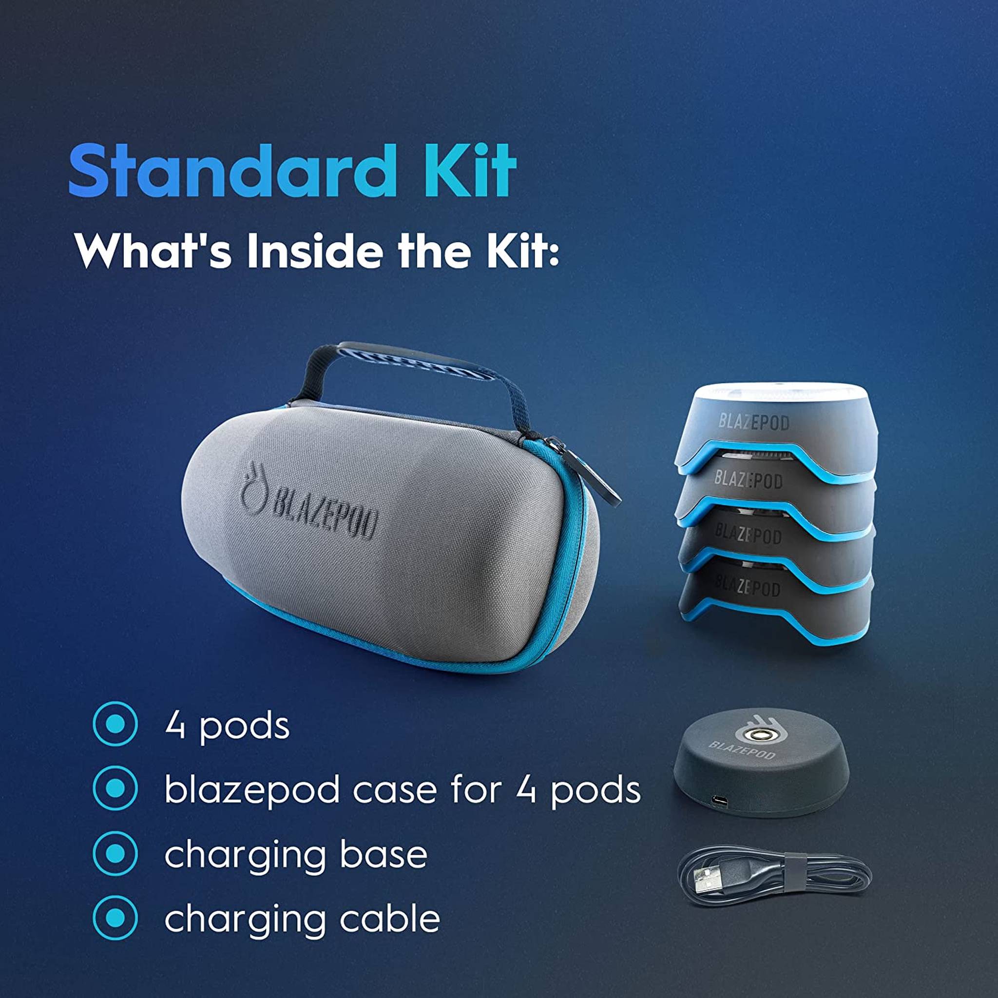 Blazepod Reaction Training Platform Improves Reaction Time And Agility For Athletes, Trainers, Coaches, Physical & Neurological Therapists, Fitness Trainers, Physical Educators 4 Pods