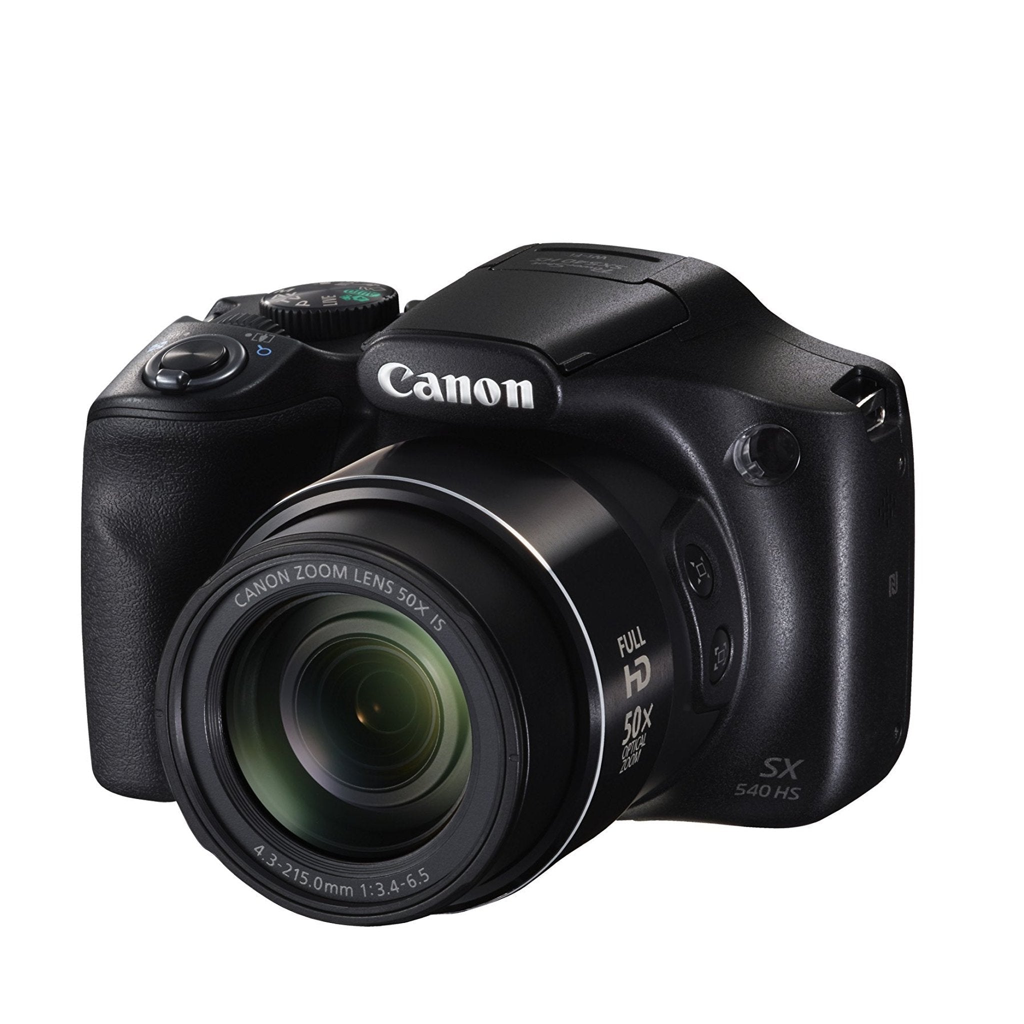 Canon PowerShot SX540 Digital Camera w/ 50x Optical Zoom - Wi-Fi & NFC Enabled Black - Used Canon