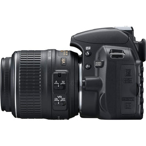 Nikon D3100 14.2MP Digital Camera and 18-55mm f/3.5-5.6G ED VR Lens - Black