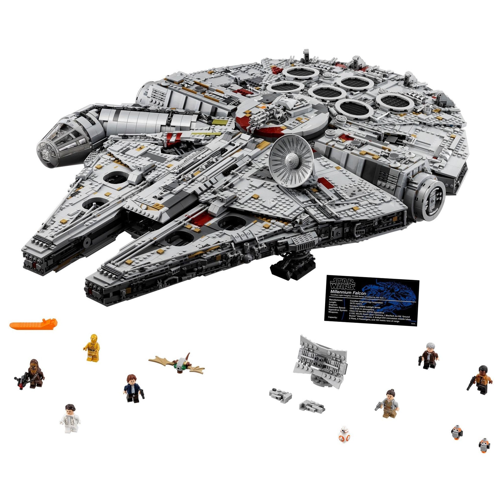 LEGO Star Wars Millennium Falcon - Building Set for Adults, Ages 16+ - Gift for Birthday - Movie Collectible Model Kit - Display in Home or Office - 75192