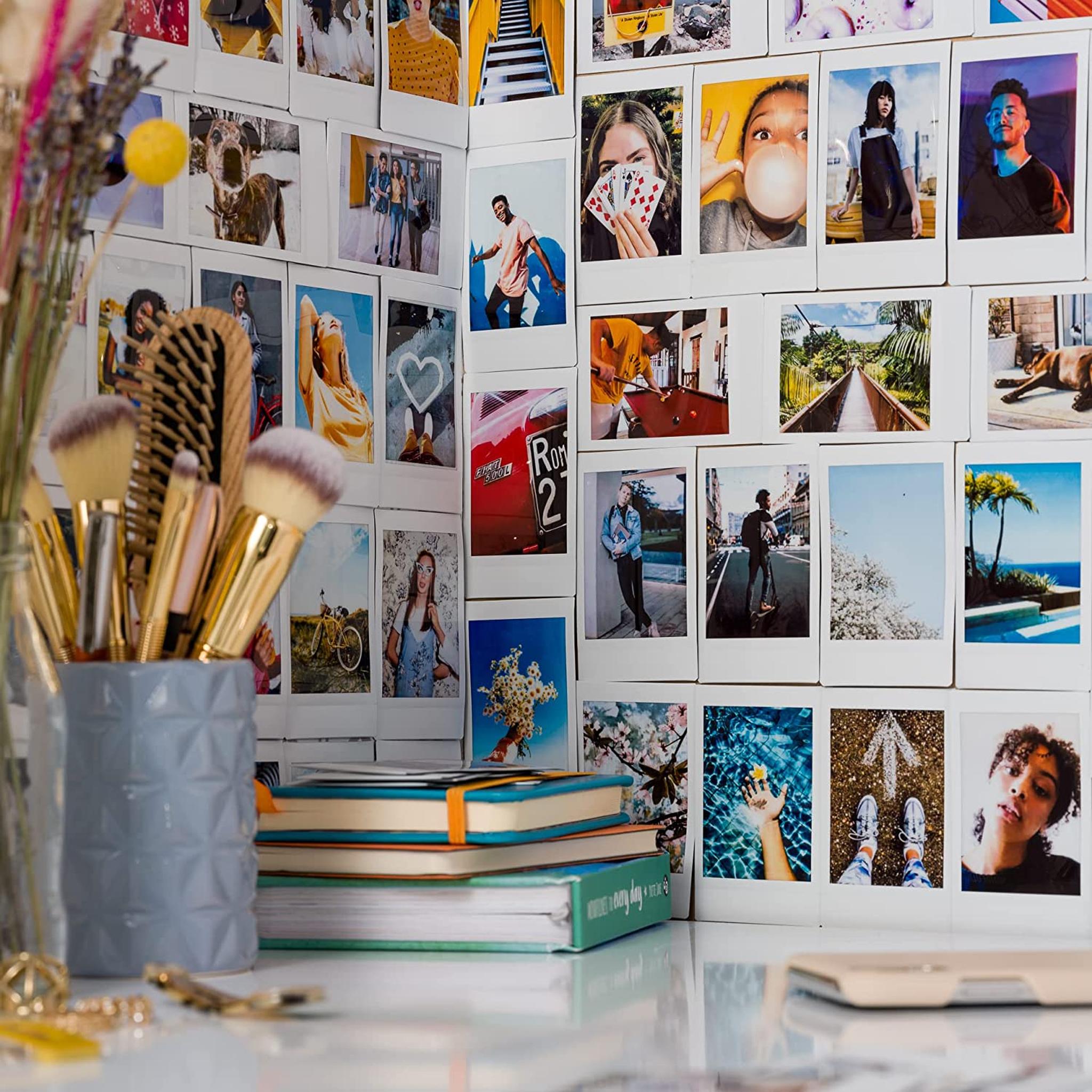 Fujifilm Instax Mini Instant Film, Total 50 Shots + 20 Decorative Stickers