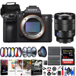 Sony a7R IIIA Mirrorless Camera + Sony FE 24-70mm Lens + 64GB Card + More
