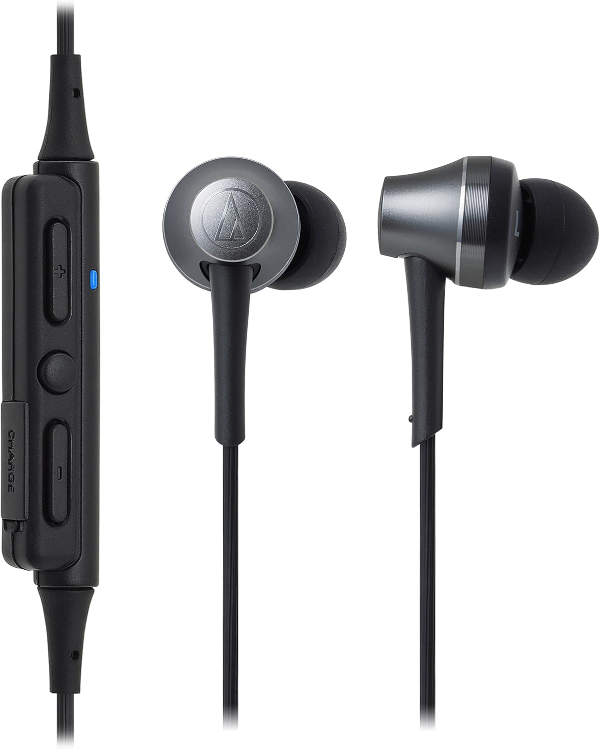Audio-Technica ATH-CKR75BT Sound Reality Bluetooth Wireless In-Ear Headphones with In-Line Mic & Control, Gun Metal