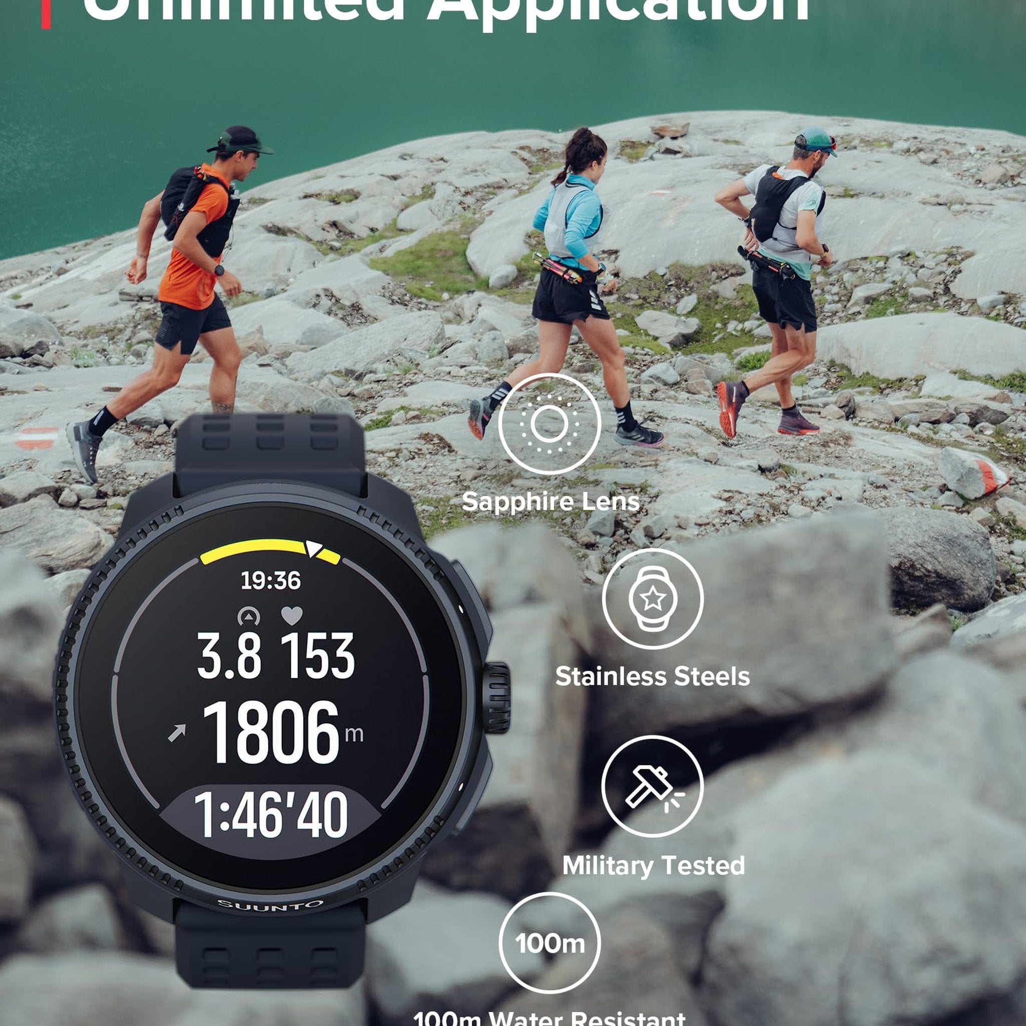 SUUNTO Race: GPS Sports Watch, Large & Bright AMOLED Color Screen, Long Battery Life SUUNTO