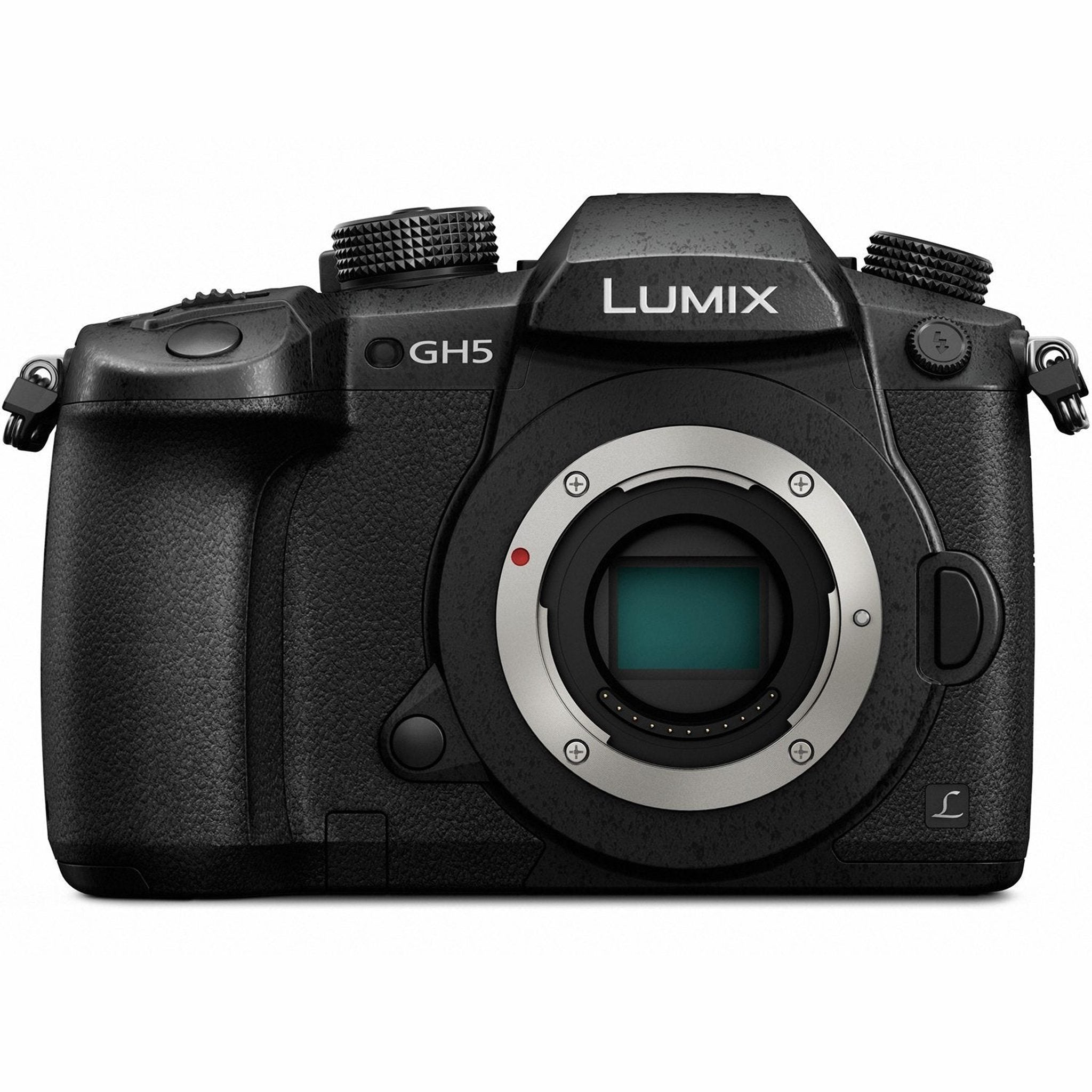 PANASONIC LUMIX GH5 Body 4K Mirrorless Camera, 20.3 Megapixels, Dual I.S. 2.0, 4K 422 10-bit, Full Size HDMI Out, 3 Inch - Reconditioned Panasonic