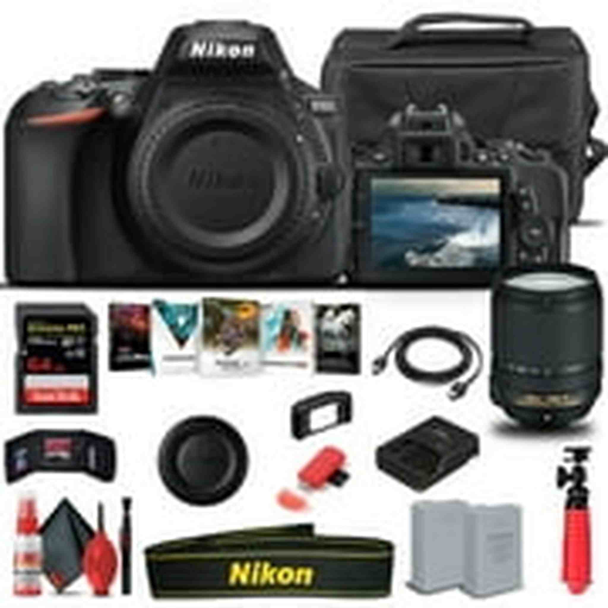 Nikon D5600 DSLR Camera W/ 18-140mm Lens 1577 - Basic Bundle