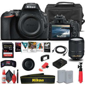 Nikon D5600 DSLR Camera W/ 18-140mm Lens 1577 - Basic Bundle