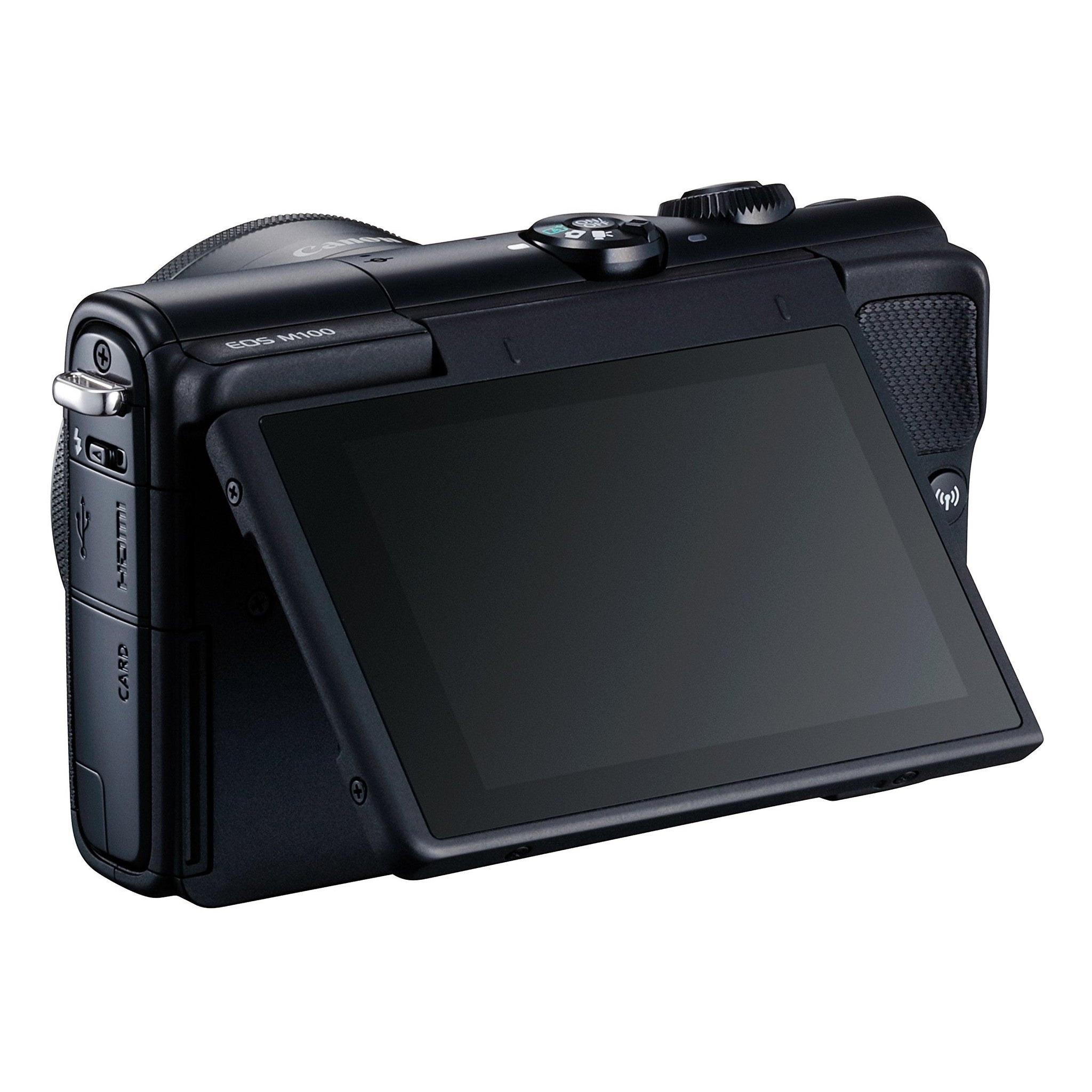 Canon EOS M100 Mirrorless Camera Wi-Fi, Bluetooth, and NFC Enabled Black - Used