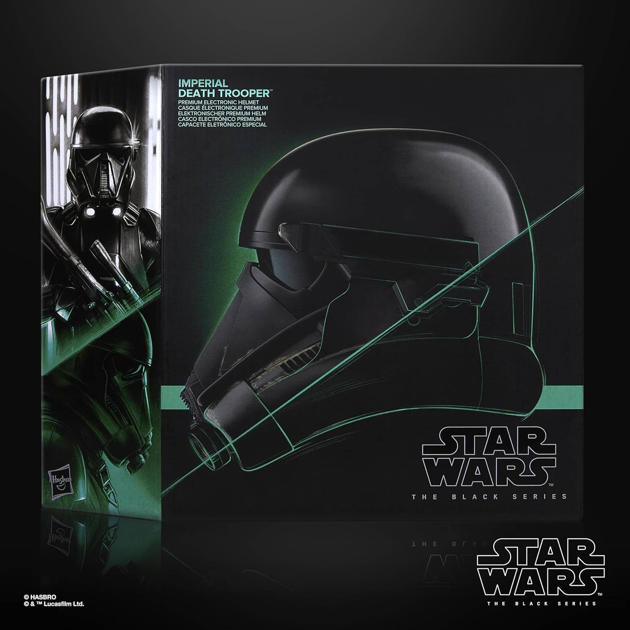 STAR WARS The Black Series Imperial Death Trooper Premium Electronic Helmet, Rogue One: A Story Roleplay Item for Ages 14 and Up