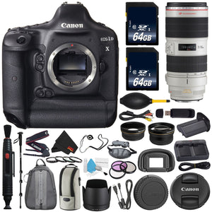 6Ave Canon EOS-1D X DSLR Camera International Version No Warranty Canon EF 70-200mm f/2.8L is II USM Lens + Battery Gr