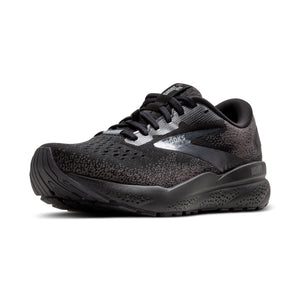 Brooks Women's Ghost 16 GTX Waterproof Neutral Running Shoe - Black/Black/Ebony - 6 Medium