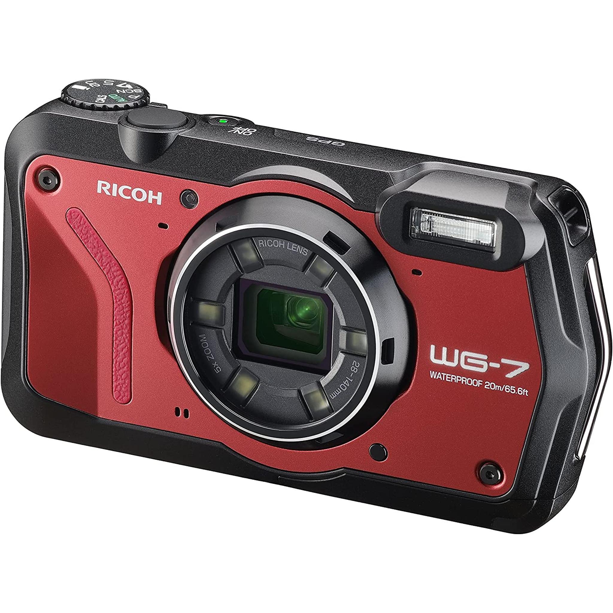 Ricoh 3100 WG-7 Red Authentic Outdoor Camera with Accessories Ricoh