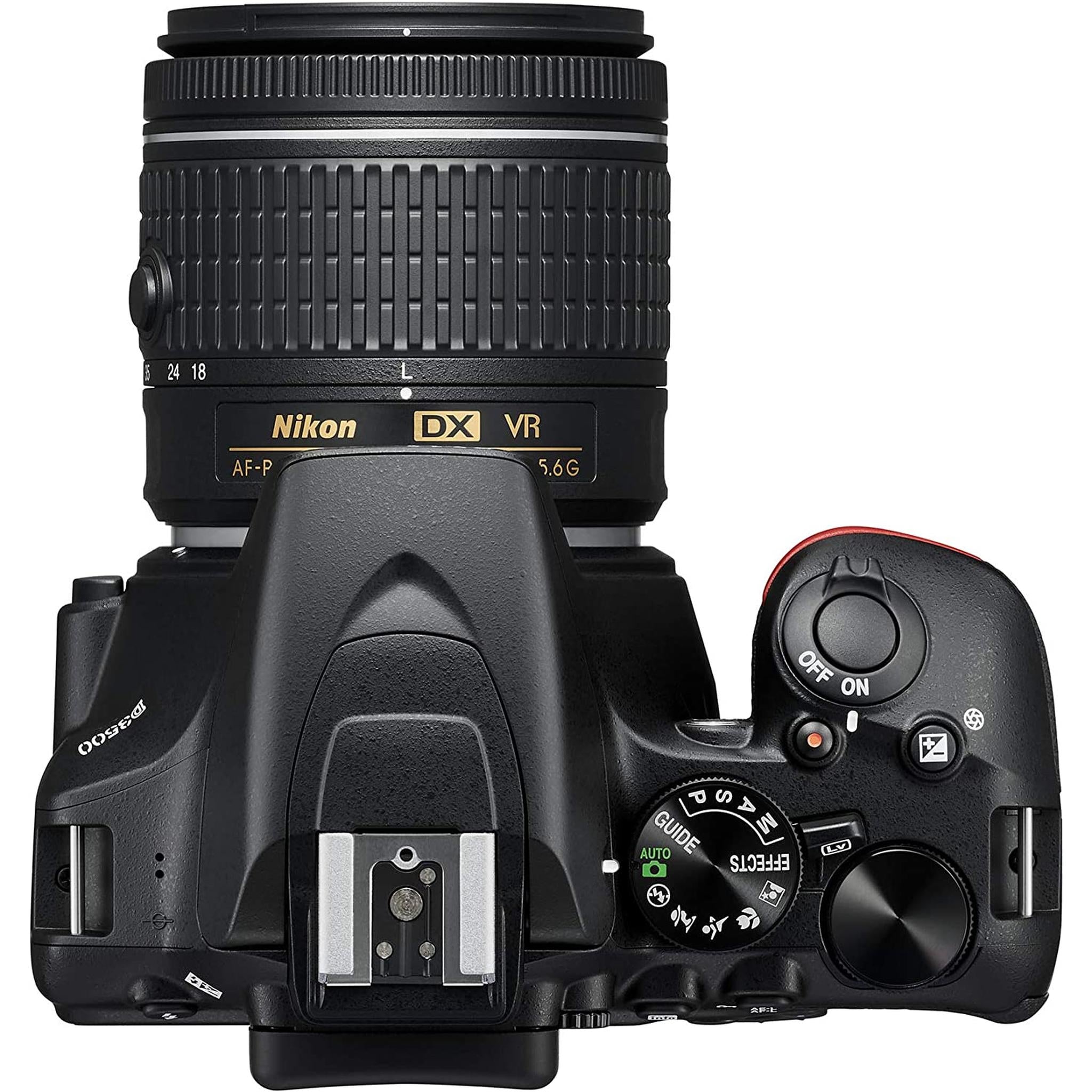 Nikon D3500 24.2MP DX-Format DSLR Digital Camera with 18-55mm Lens - Imported Nikon