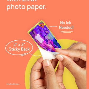 Canon Ivy 2 Mini Photo Printer, Print from Compatible iOS & Android Devices, Sticky-Back Prints, Pure White