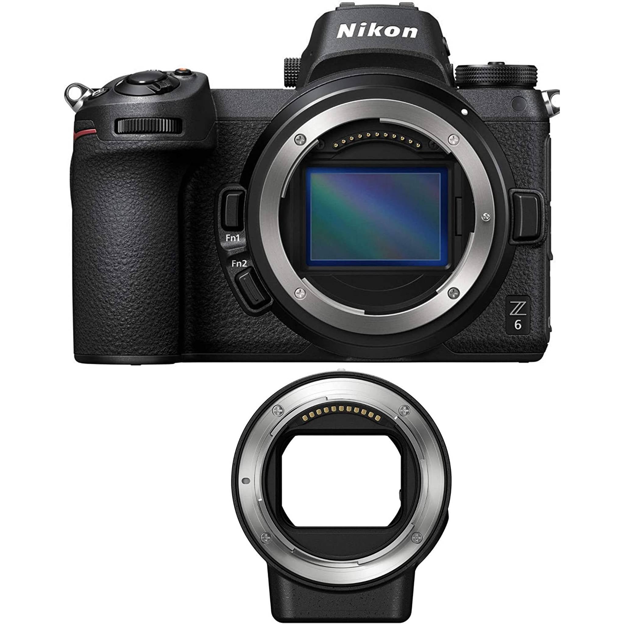 Nikon Z6 24.5MP FX-Format 4K Mirrorless Camera with FTZ Adapter Kit Renewed - Reconditioned Nikon