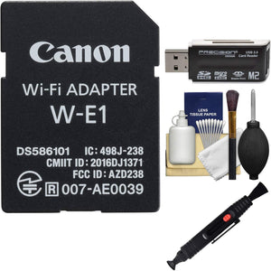 Canon W-E1 Wi-Fi Mobile Adapter Bundle for EOS 7D Mark II, 5DS, 5DS R Cameras