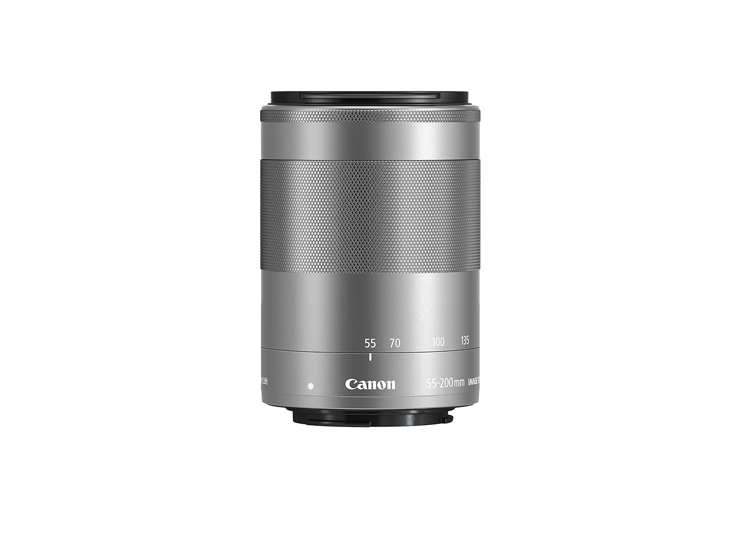 Canon EF-M 55-200mm f/4.5-6.3 Image Stabilization STM Zoom Lens Silver Renewed - Reconditioned Canon