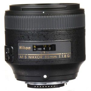 Nikon 85MM f.1.8G AF-S Lens Intl Model + 3pcs UV Lens Filter Kit + Cleaning Kit
