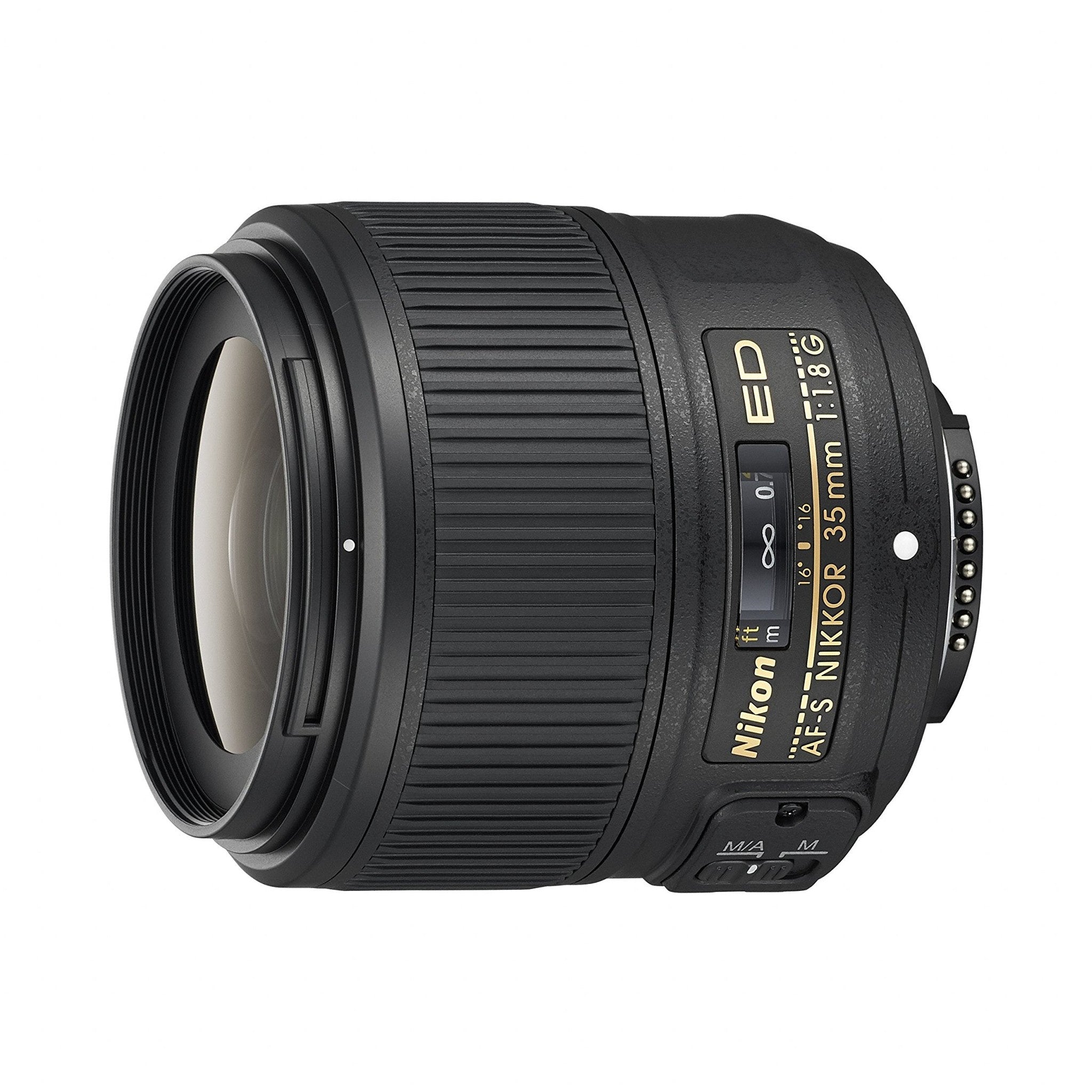 Nikon AF-S NIKKOR 35mm f/1.8G ED Fixed Zoom Lens with Auto Focus for Nikon DSLR Cameras - Used Nikon