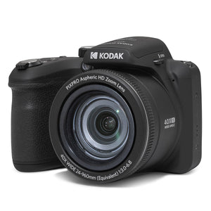 KODAK PIXPRO AZ405-BK 20MP Digital Camera 40X Optical Zoom 24mm Wide Angle Lens Optical Image Stabilization 1080P Full HD Video 3" LCD Vlogging Camera Black