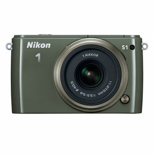 Nikon 1 S1 10.1 MP HD Digital Camera with 11-27.5mm VR 1 NIKKOR Lens Khaki International Version No warranty