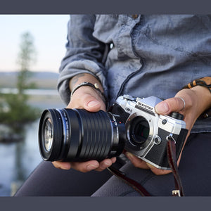OM System OM-5 Silver Micro Four Thirds System Camera M.Zuiko Digital ED 12-45mm F4.0 PRO kit Outdoor Camera Weather Sealed Design 5-Axis Image Stabilization 50MP Handheld High Res Shot OM Digital Solutions