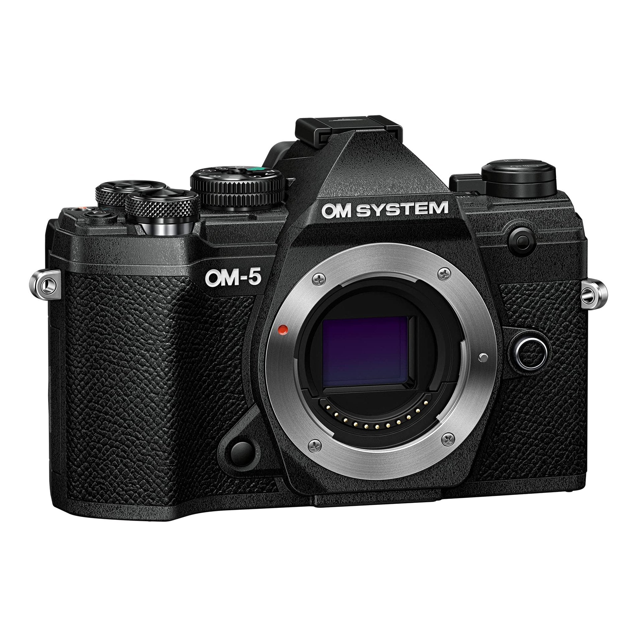 OM System OM-5 Black Micro Four Thirds System Camera Outdoor Camera Weather Sealed Design 5-Axis Image Stabilization 50MP Handheld High Res Shot Olympus