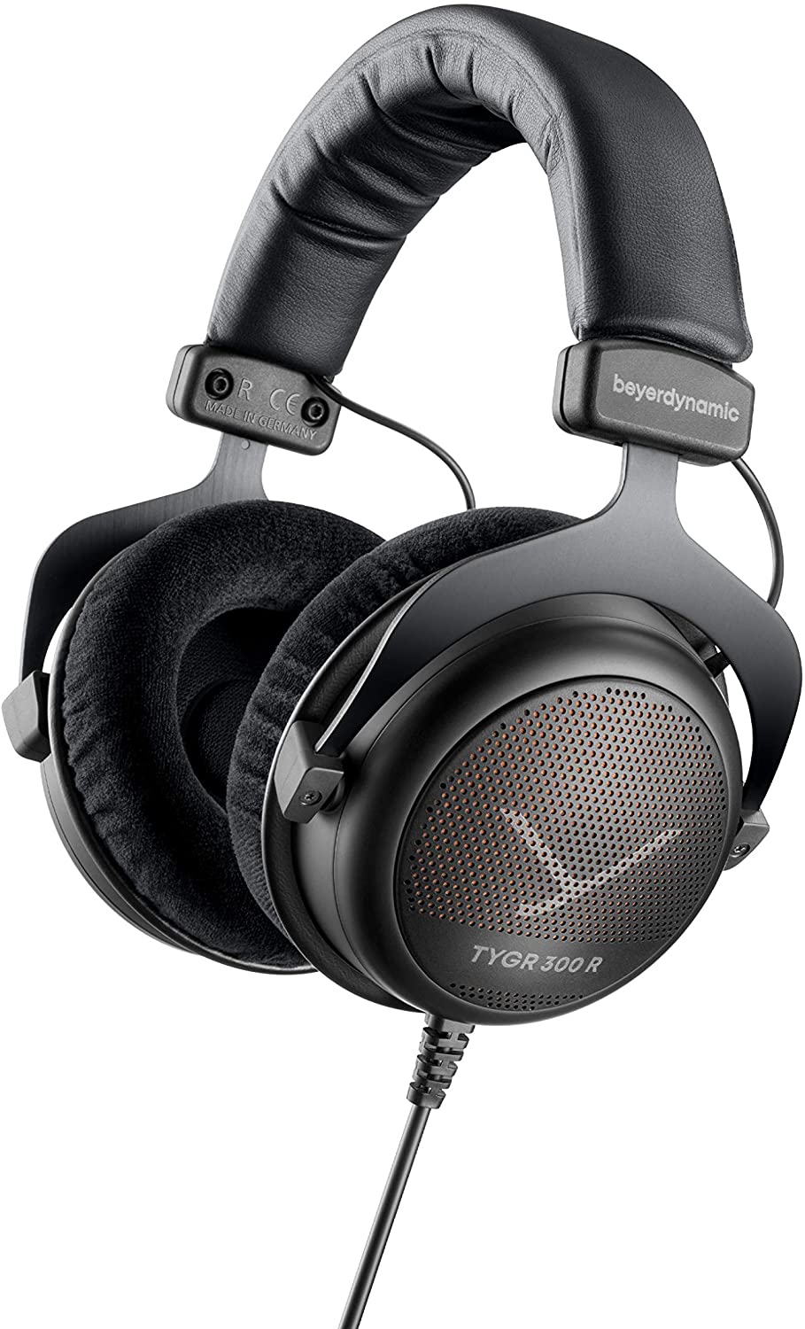 Beyerdynamic TYGR 300R Headphones (Black) Bundle with Headphone Stand