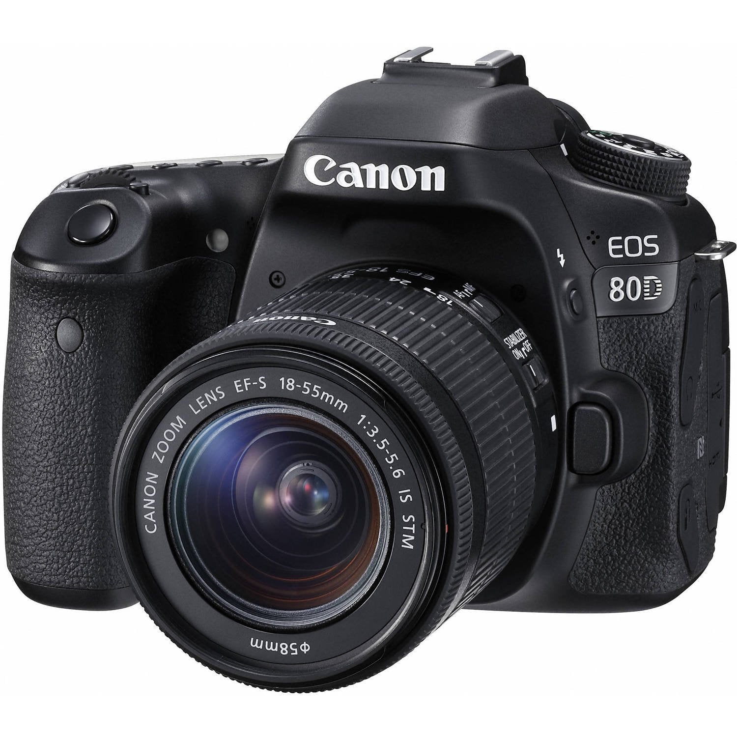 Canon EOS 80D DSLR Camera + 18-55mm Lens + Canon EF 16-35mm f/4L is USM Lens + 128GB Memory Card International Version