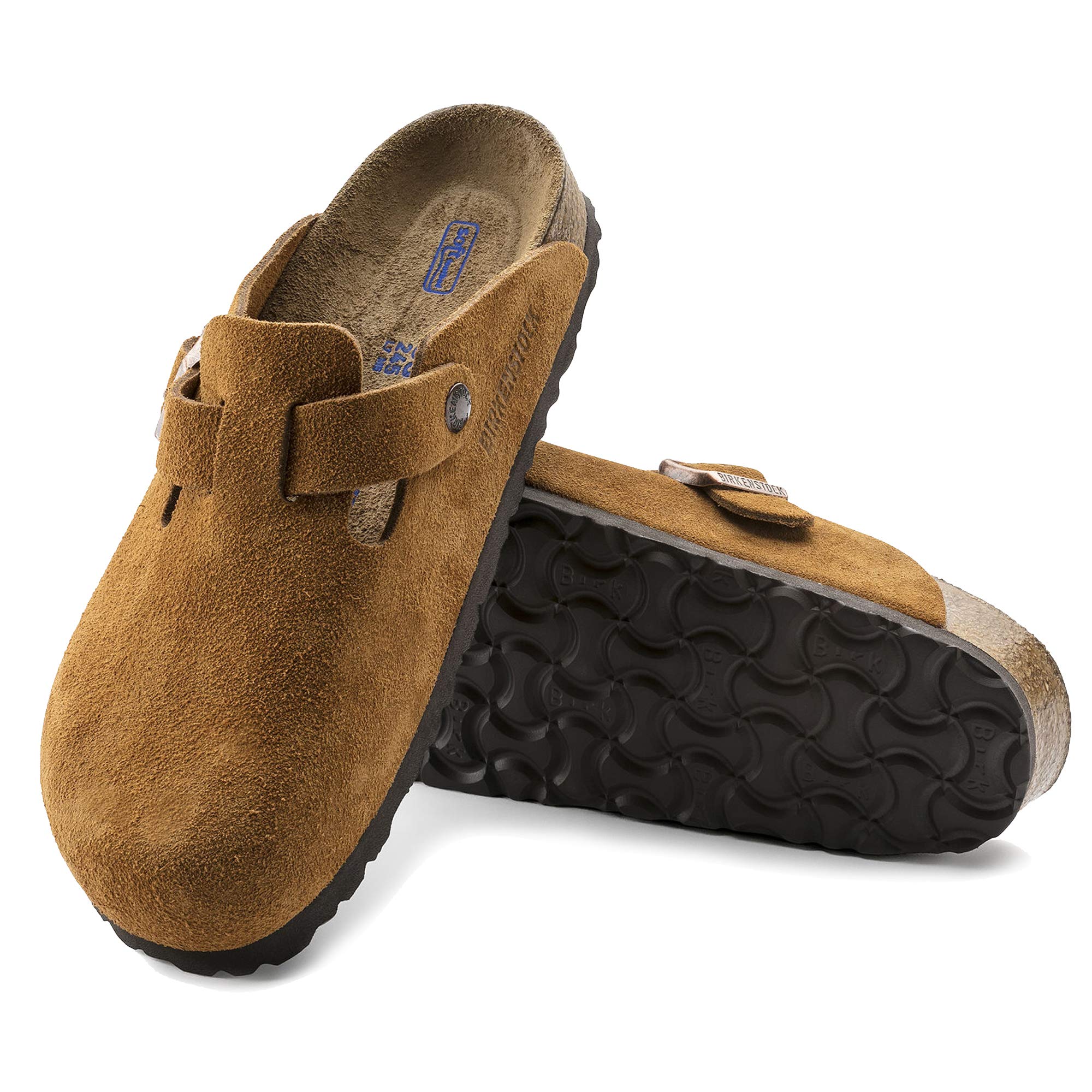 Birkenstock Men's Boston Soft Footbed Clogs, Mink, Brown, 11 Medium US