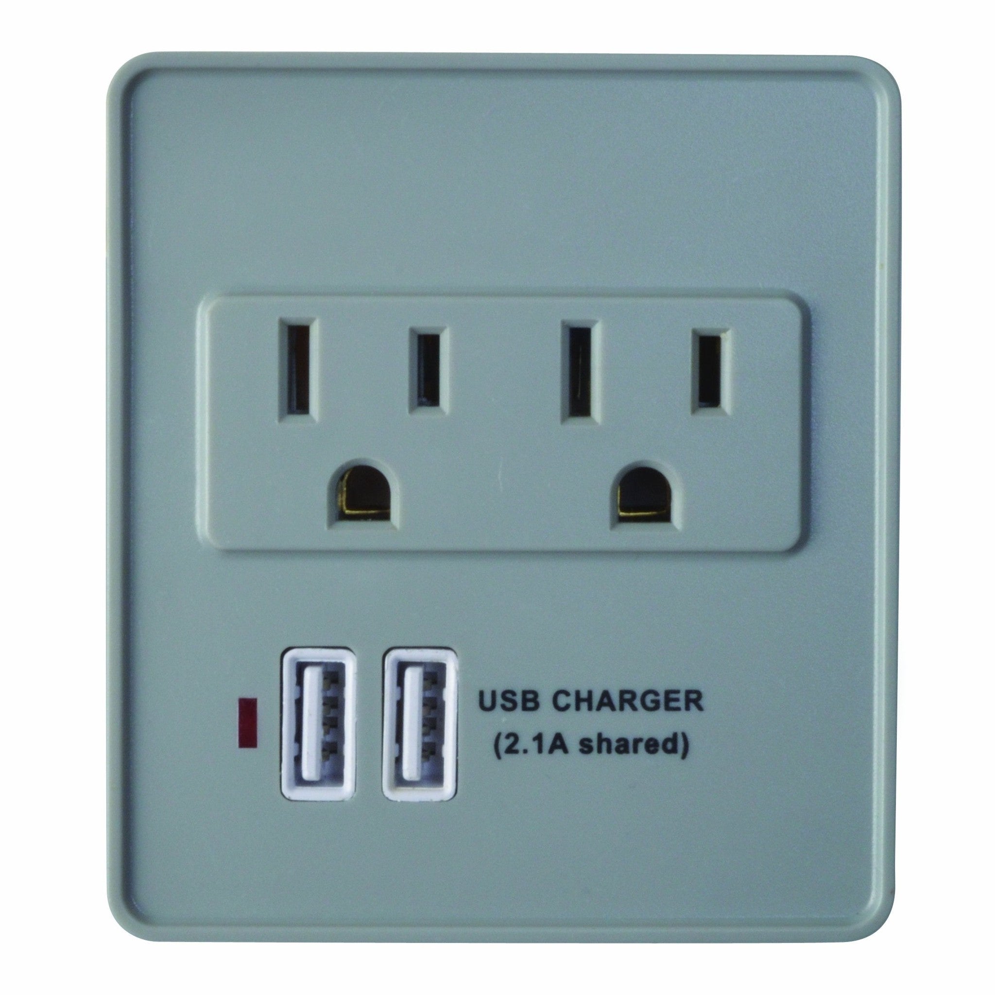 Woods 410517821 2 Outlet 2 USB Wall Tap Surge Protector