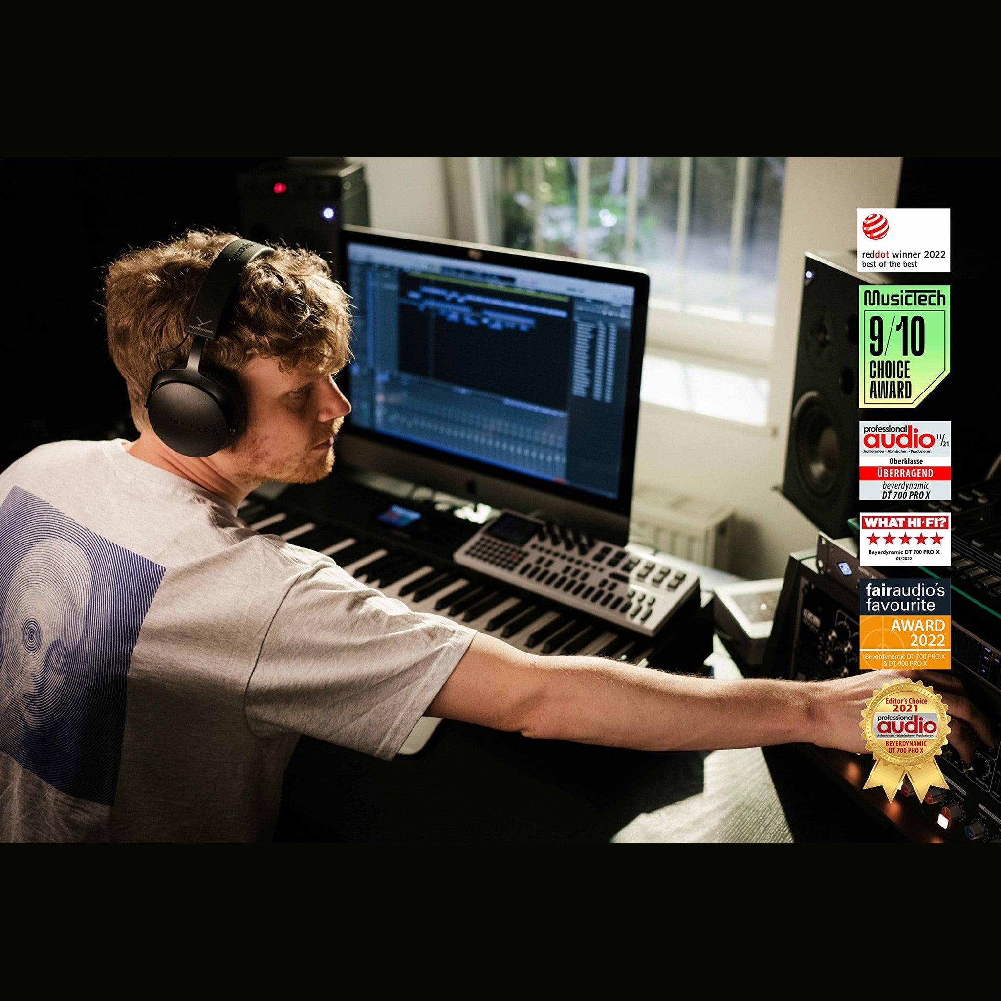 beyerdynamic DT 700 PRO X Closed-Back Studio Headphones with Stellar.45 Driver for Recording and Monitoring on All Playback Devices