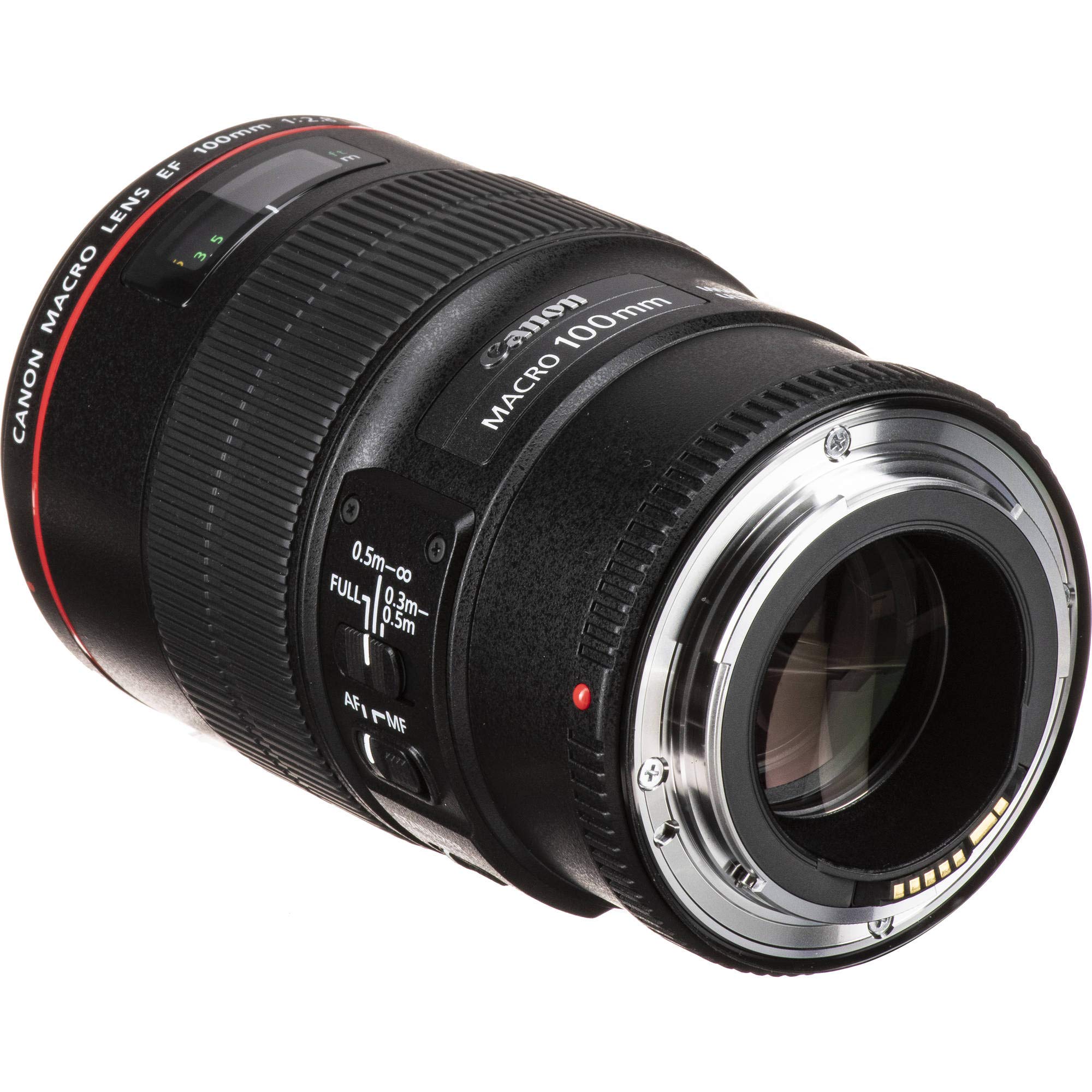 Canon EF 100mm f/2.8L Macro IS USM Lens With Cleaning Kit