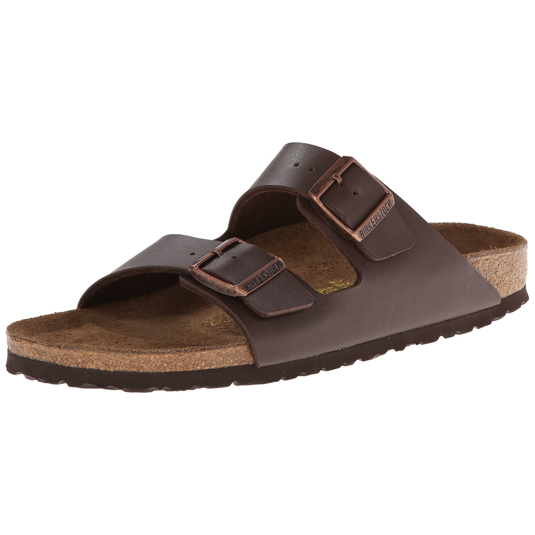 Birkenstock Arizona, Dark Brown Birko-Flor, Women's 6-6.5 Regular Birkenstock