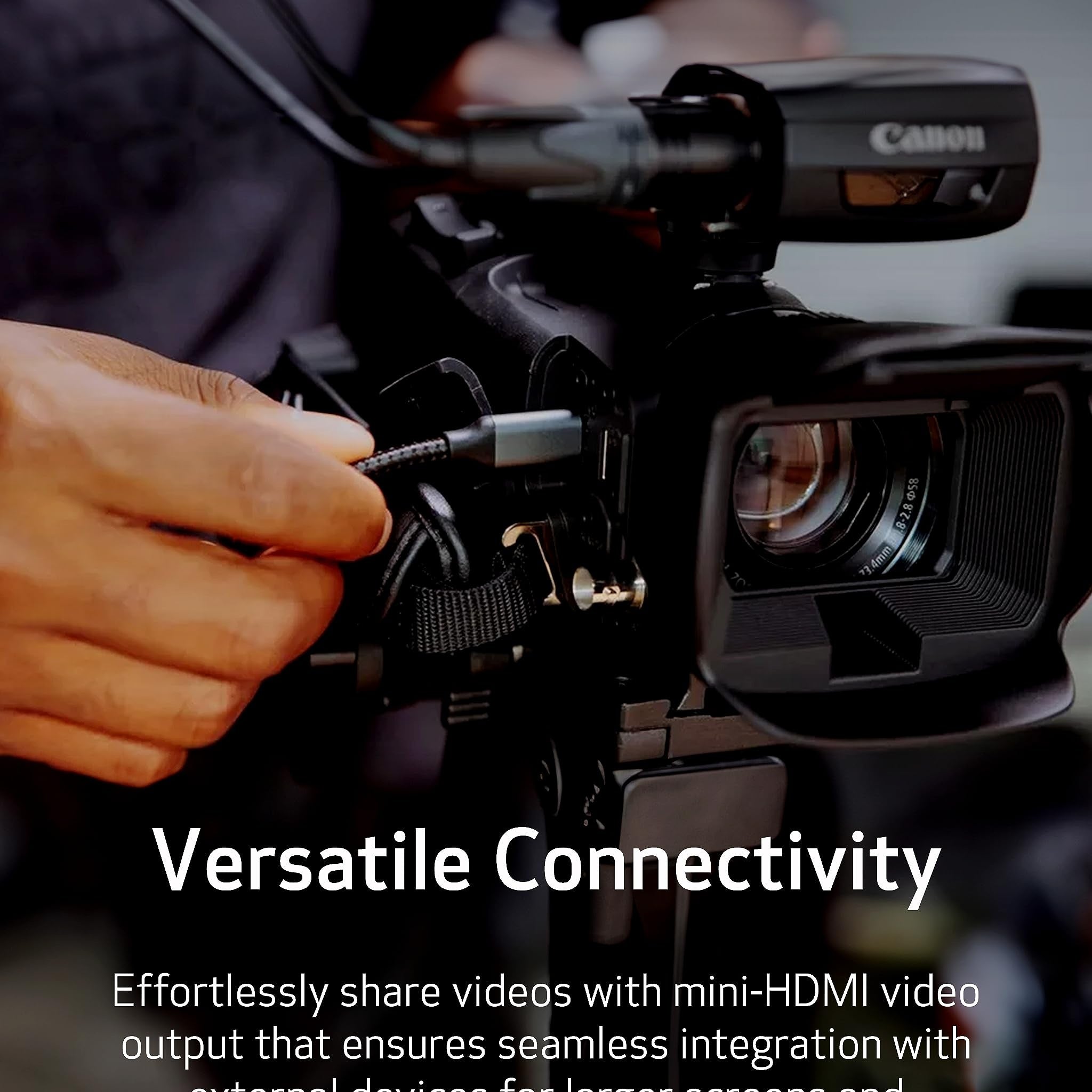 Canon XA60 Professional UHD 4K Camcorder with LCD Touchscreen and 20x Optical Zoom Lens Black