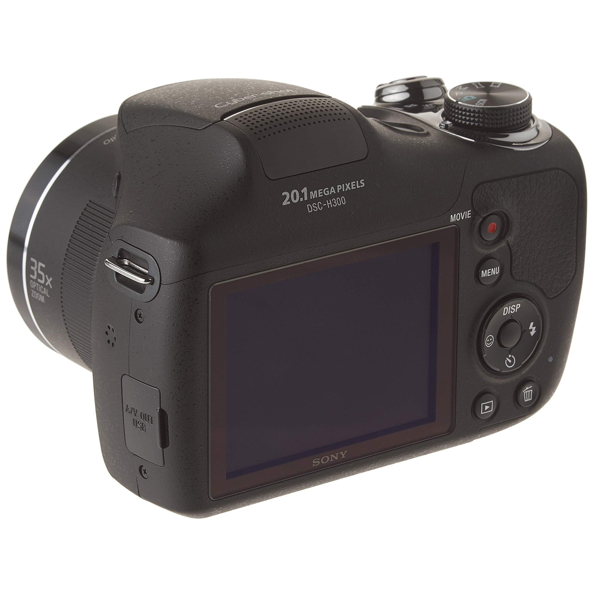 Sony Cyber-shot DSC-H300 20.1 Megapixel Compact Camera - Black - 3 LCD - 16:9 - 35x Optical Zoom - 2x - Optical IS - 5152 x 3864 Image - 1280 x 720 Video - HDMI - HD Movie Mode