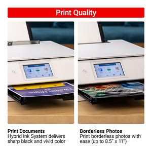 Canon PIXMA TS8820 Wireless Printer, Best for Home Photo Printing, Copy and Scan, White