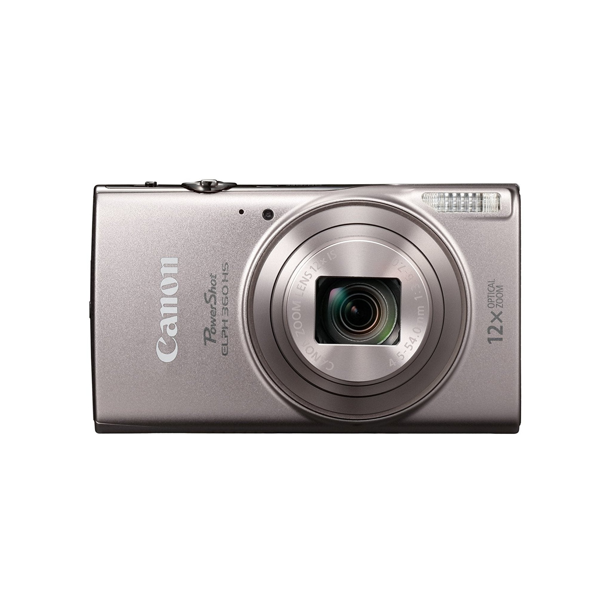 Canon PowerShot ELPH 360 HS Silver Digital Camera w/ 16 GB SD CARD - Used Canon