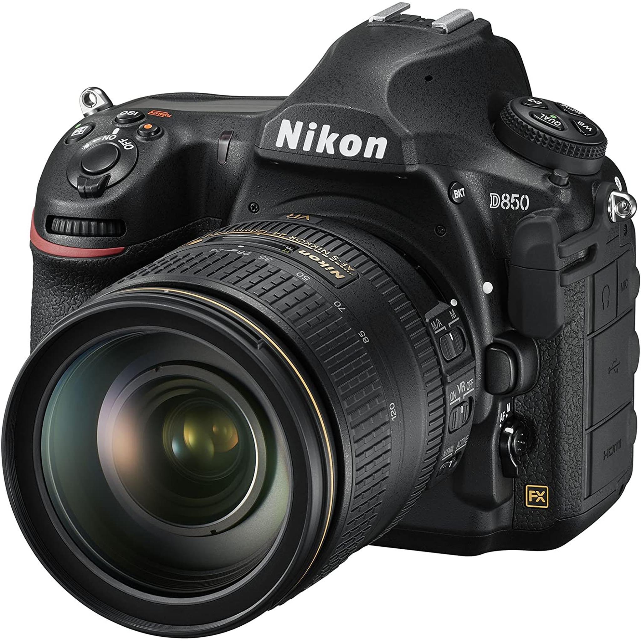 Nikon D850 45.7MP DSLR Digital Camera with 24-120mm Lens - Imported Model - Used Nikon