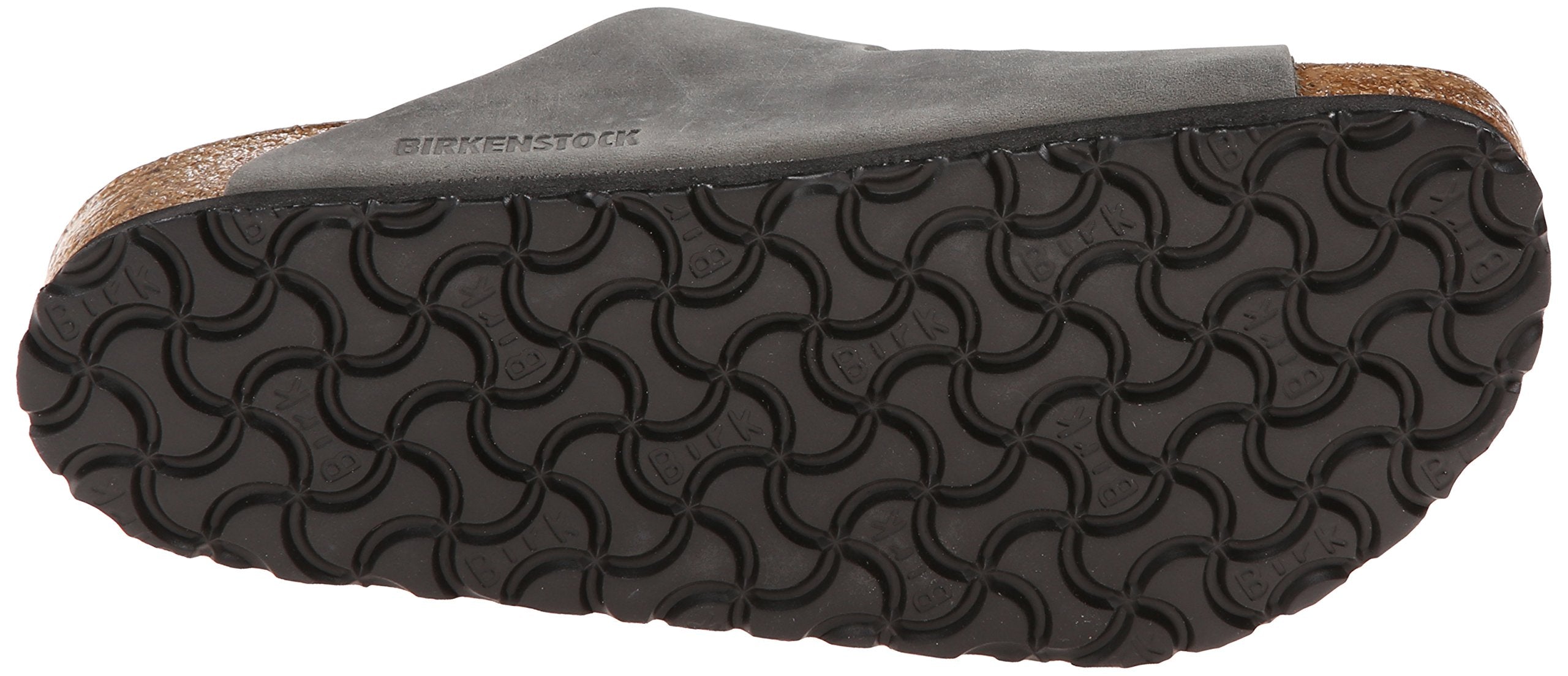 Birkenstock Arizona Sandal,Iron Oiled Leather,38 M EU/7-7.5 B M US Women