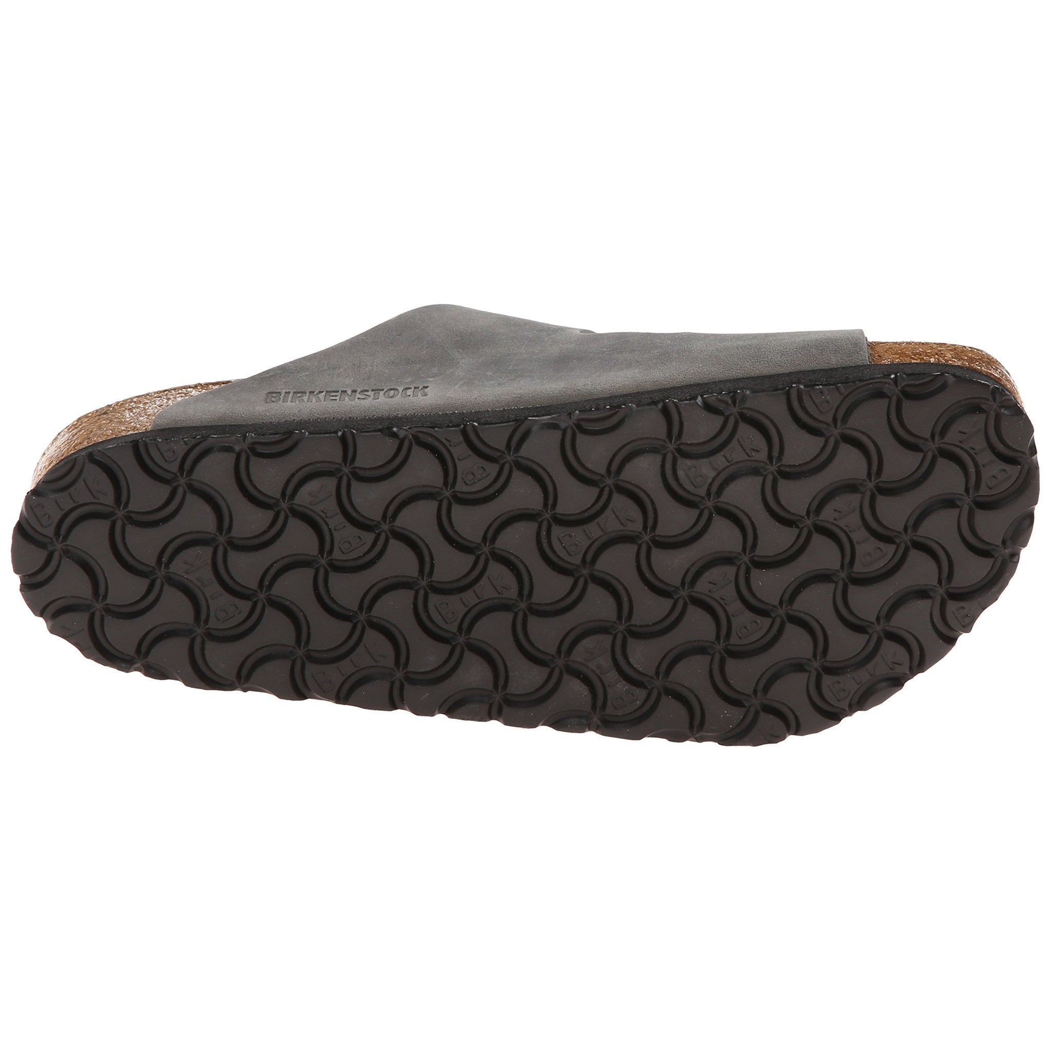 Birkenstock Womens Shoes Men's Arizona Soft Footbed Sandals, Iron, Grey, 8 Medium US