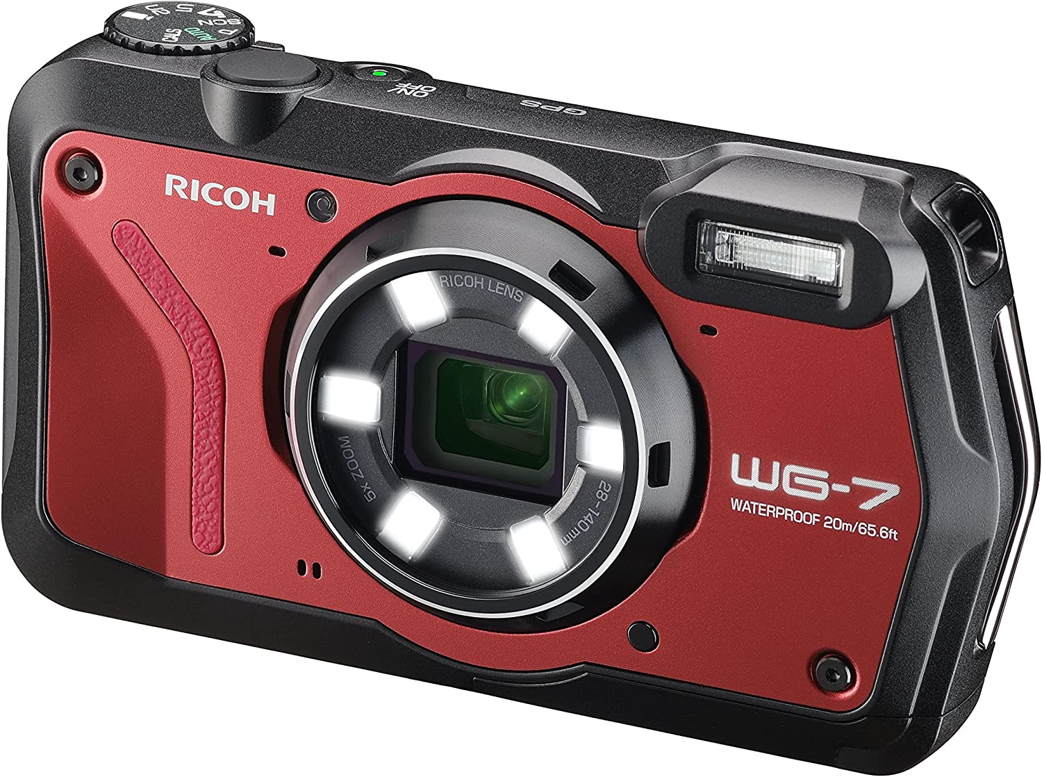 Ricoh 3100 WG-7 Red Authentic Outdoor Camera with Accessories