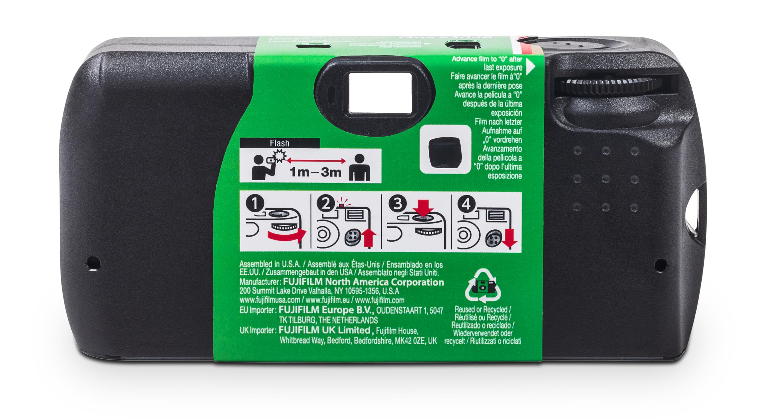 Fujifilm QuickSnap Flash 400 One-Time-Use Camera - 27 Exposures