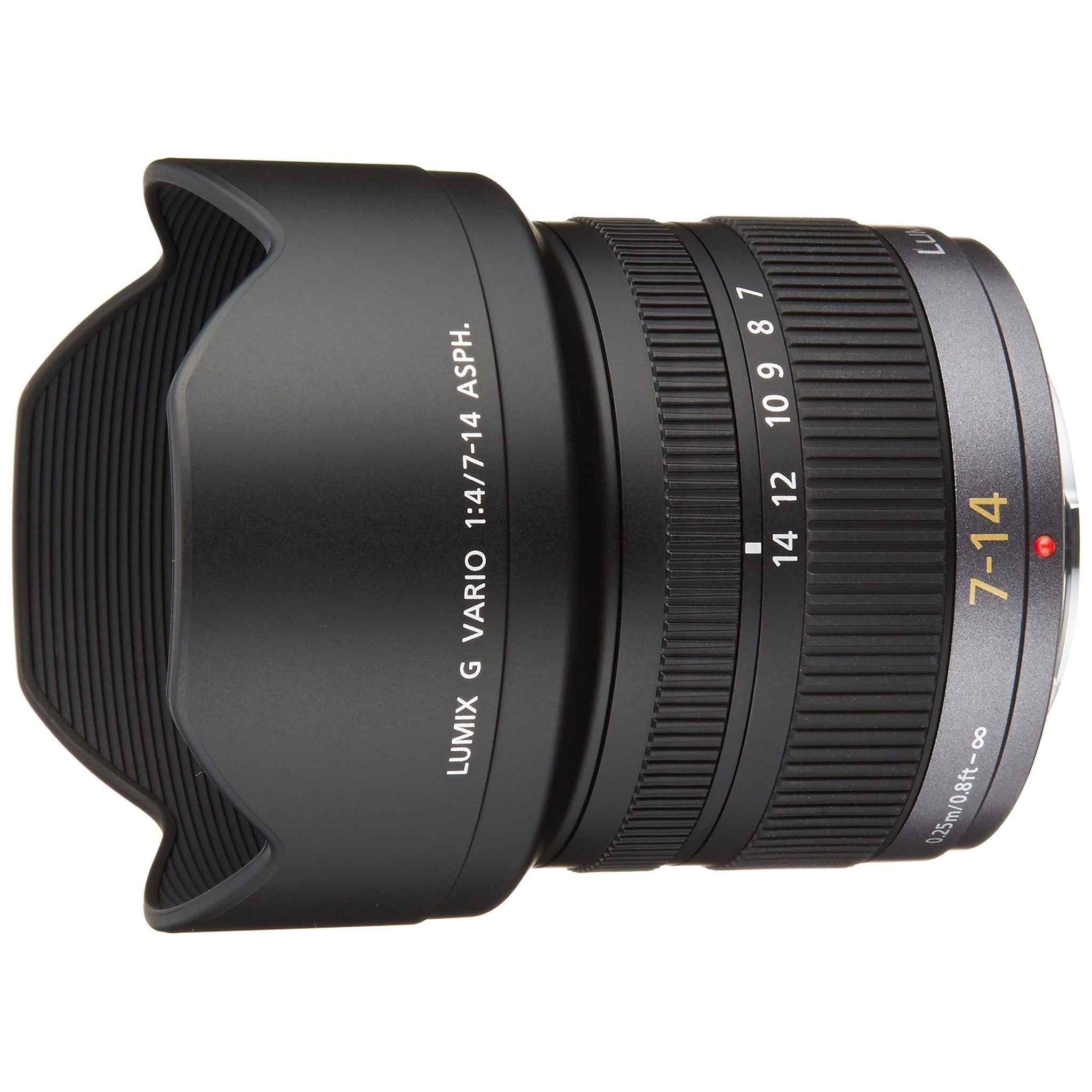 Panasonic 7-14mm f/4.0 Micro Four Thirds Lens for Panasonic Digital SLR Cameras - International Version No Warranty