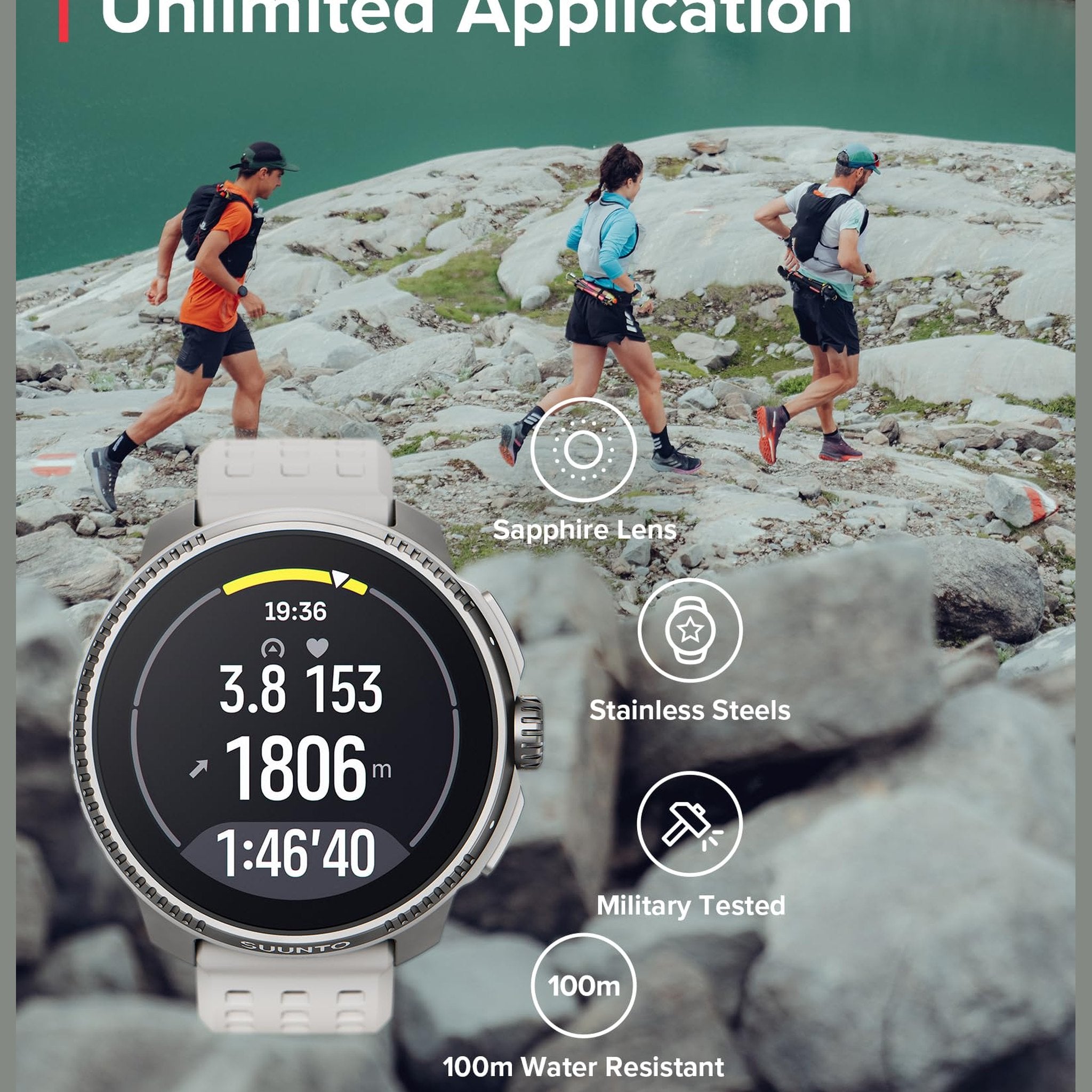 SUUNTO Race: GPS Sports Watch, Large & Bright AMOLED Color Screen, Long Battery Life SUUNTO