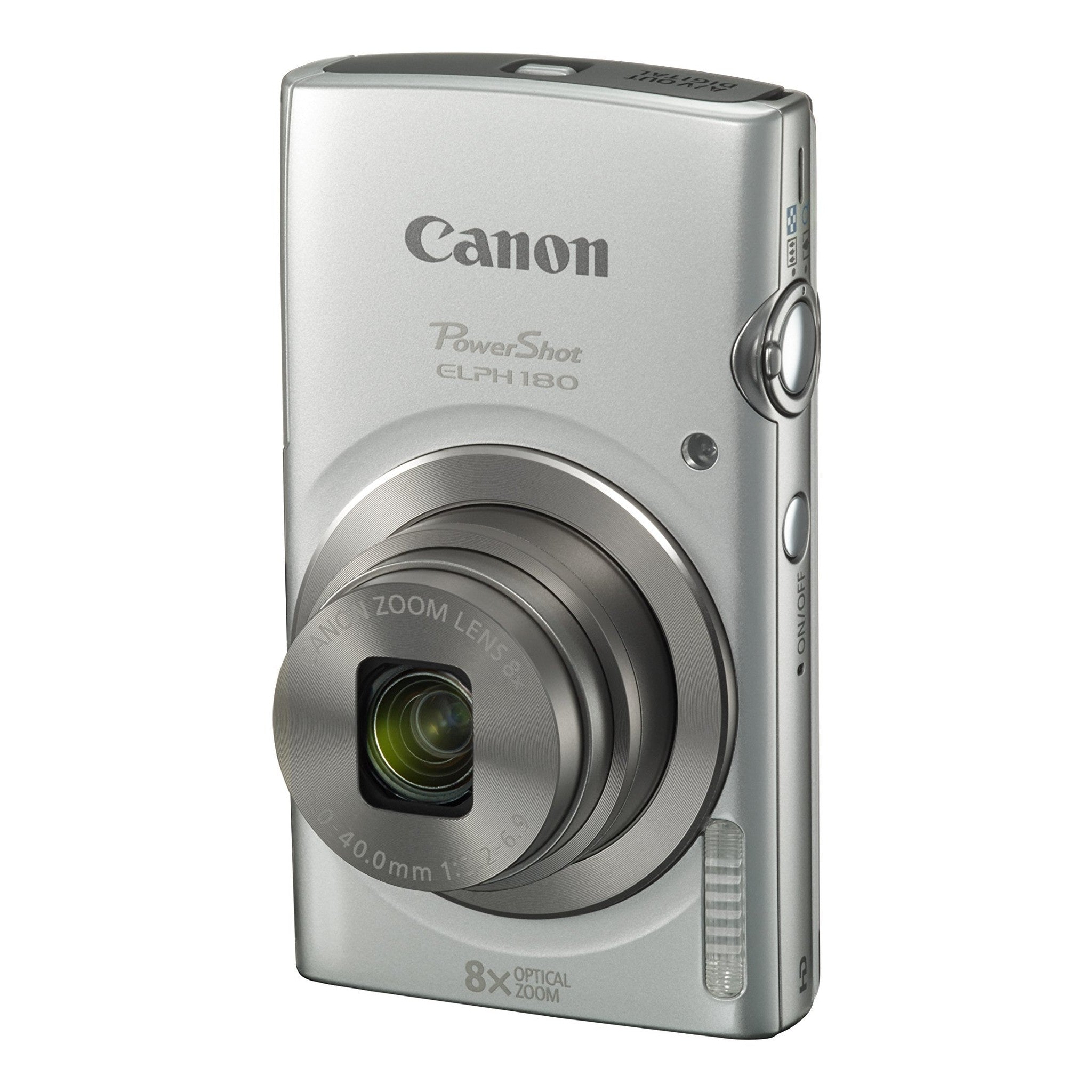 Canon PowerShot ELPH 180 Digital Camera w/Image Stabilization and Smart AUTO Mode Silver