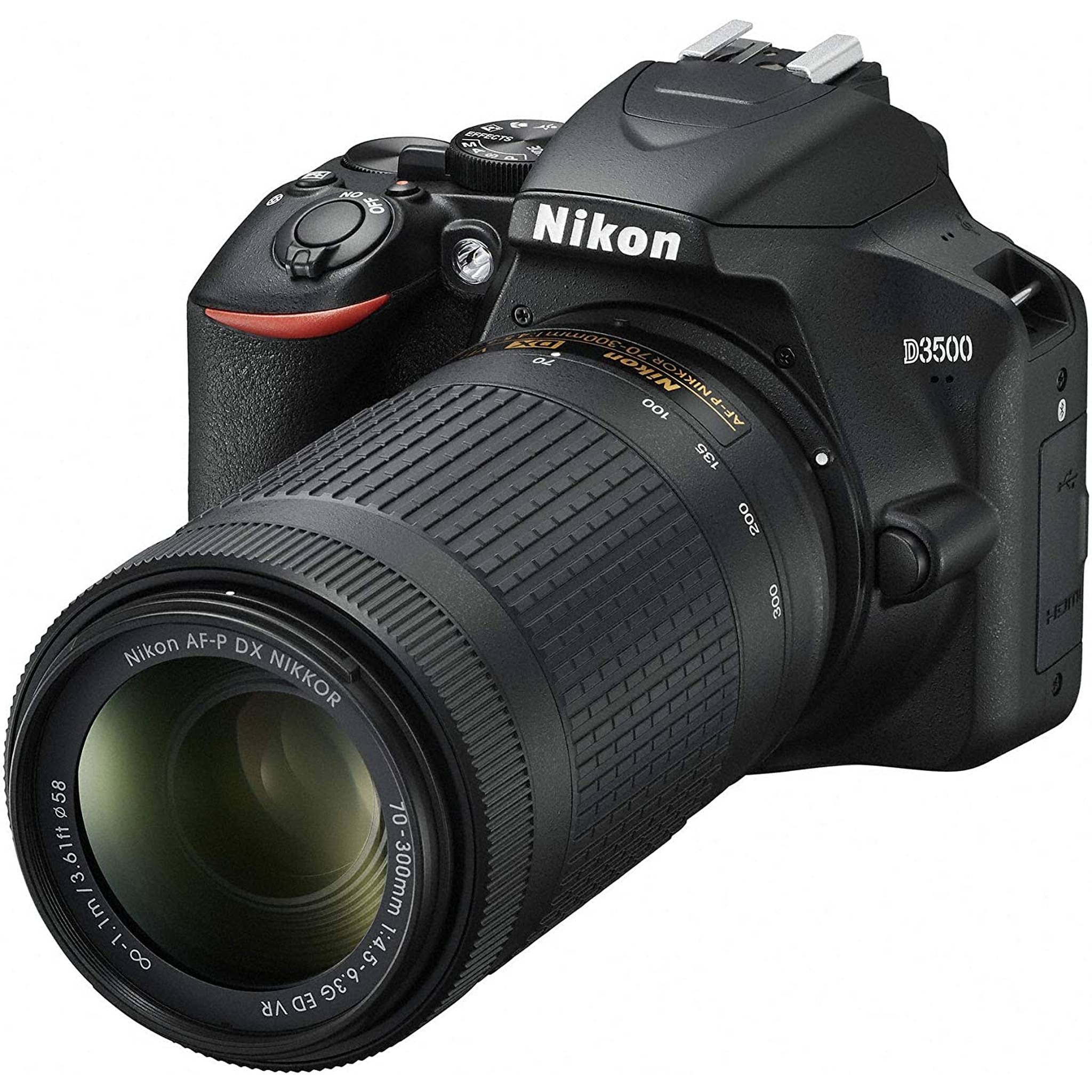 Nikon D3500 24.2MP DX-Format DSLR Digital Camera Dual Lens Kit - Japan Import - Used Nikon