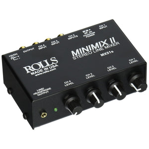 Rolls MX51S Mini Mix 2 Four-Channel Stereo Line Mixer rolls